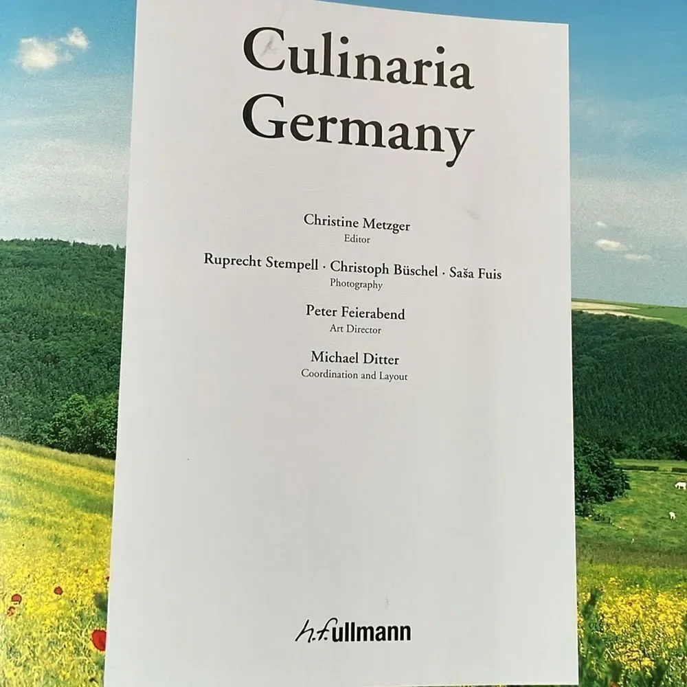 Culinaria Germany Book w/History and Photos of German Cuisine